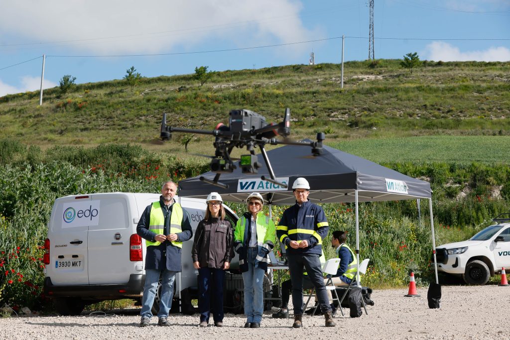 ATLAS y EDP digitalizan en Burgos el mantenimiento eléctrico con drones